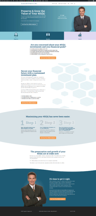 website redesign project before